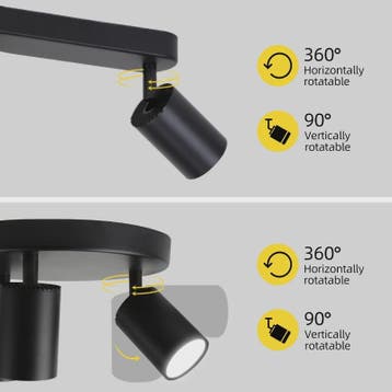 Verstelbare GU10 LED Spot Plafondlamp - Keuze uit 2, 3 of 4, Huis en Inrichting, Verzenden, Nieuw