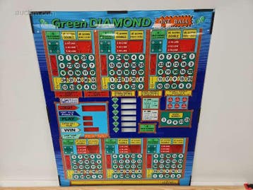 Originele frontplaat van bingo- en spelautomaat...., Nieuw