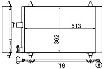 Airco condensor o.a: Citroën, C5 II Berline (RC), Ophalen of Verzenden, Nieuw, Citroën