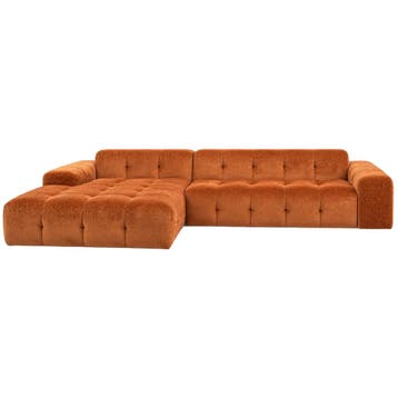 Terracotta Hoekbank, 250 tot 300 cm, Hoekbank, 75 tot 100 cm, Ophalen of Verzenden