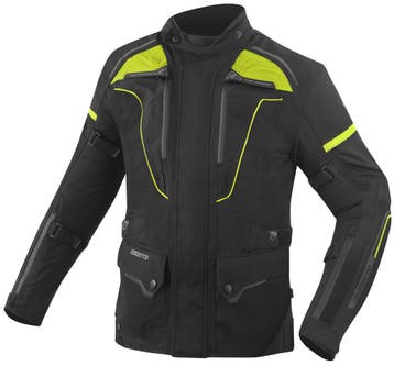 Bogotto Shado 2in1 Waterdichte Zwart Neon Geel Textiele, Jas | textiel, Nieuw met kaartje, Bogotto, Heren