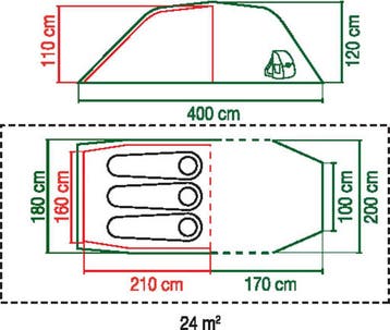 Coleman Laramie 3 Blackout - Lichtgewicht 3-persoons tent, Ophalen of Verzenden, Nieuw, Tot en met 3