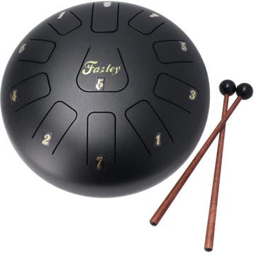 Fazley TD8 Tongue Drum C-majeur zwart, 8 inch, Verzenden, Nieuw