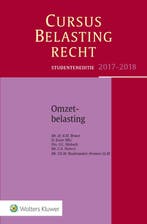 Cursus Belastingrecht   Omzetbelasting 2017 20 9789013142945, Verzenden, Zo goed als nieuw