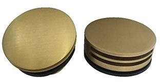 Wiesbaden knop/plug geborsteld messing rond, Ophalen of Verzenden, Nieuw