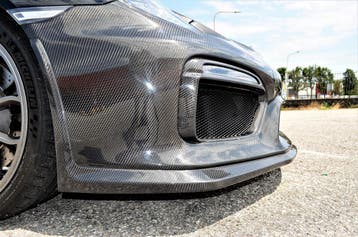 Porsche Cayman 981 GT4 Carbon voorlip splitter, Verzenden