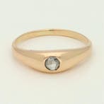 Ring - 10 kt. Roségoud Diamant (Natuurlijk), Nieuw