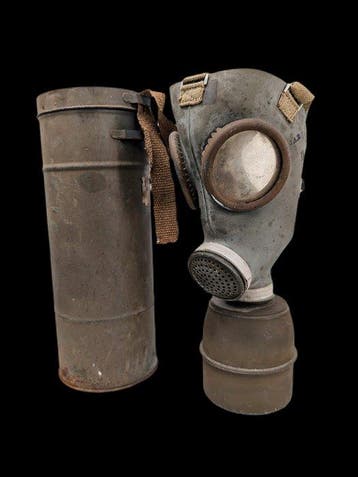 1 Ancien Masque à Gaz Français WW2 / Curiosity - Werktuig