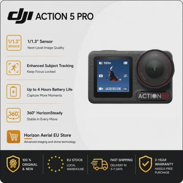 DJI Osmo Action 5 Pro Action Camera - 4K 120FPS, 40MP, Dual, Verzenden, Nieuw