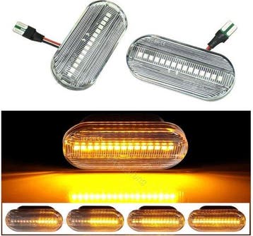 Dynamisch knipperlicht WIT  Volkswagen, SEAT, Skoda,en Ford, Nieuw