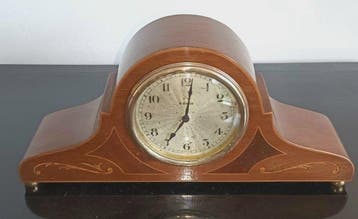 Klok - Hout, Messing - 1910-1920 - Schouwklok, Antiek en Kunst