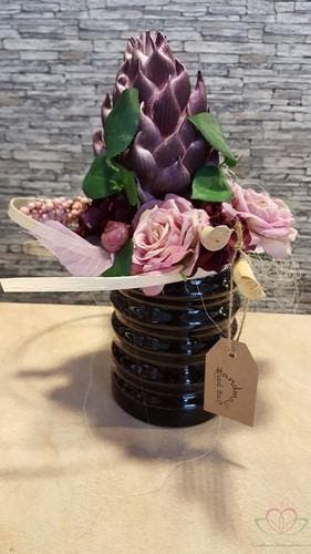 Artisjok Purple Foambloem 15 cm per stuk, Ophalen of Verzenden, Nieuw