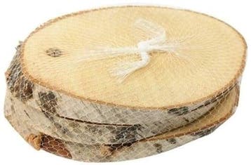Boomstamschijf berkenschijf ovaal natural slice ca. l26/30, Ophalen of Verzenden, Nieuw
