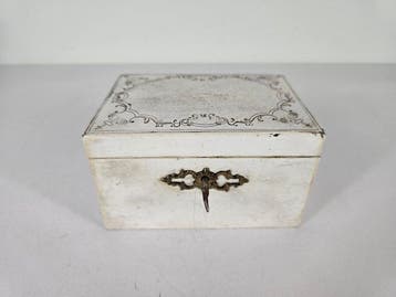 Theekistje / doosje - Hout, Messing - Regency theekist, Antiek en Kunst