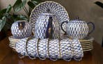 Lomonosov - Koffieservies (22) - Cobalt Net - Porselein