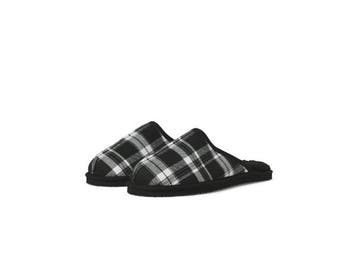 Veiling - Jack &amp; Jones Dudely Microfiber Pantoffel Check, Kleding | Heren, Nieuw