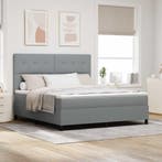 vidaXL Boxspringbed met matras Lichtgrijs 180 x 200 cm Stof, Huis en Inrichting, Slaapkamer | Bedden, Verzenden, Nieuw, Stof