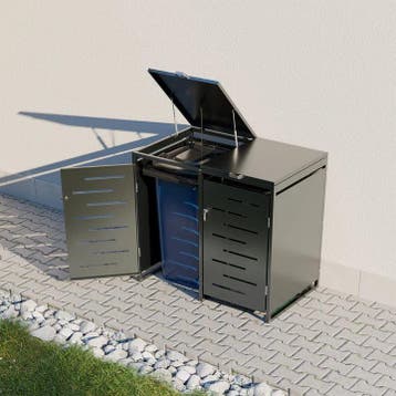 Metalen vuilnisbak box Arel - 120L - 2-Delig, Verzenden, Nieuw