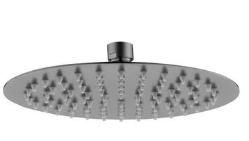 Hoofddouche gun metal 30cm Rond, Ophalen of Verzenden, Nieuw, Bad