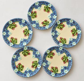 Kossuch, Kremnica - Eetservies (5) - Majolica - Antieke