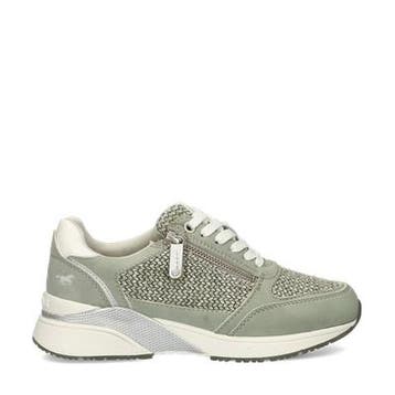 Mustang lage sneakers voor dames in het Groen, Verzenden, Nieuw, Sneakers of Gympen, Mustang