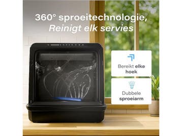 Skoov Mini Vaatwasser met waterreservoir PRO - 3 couverts -, Verzenden, Nieuw