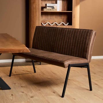 Eetkamerbank Tivoli Bull | 155 cm | Brown, Huis en Inrichting, Stoelen, Ophalen of Verzenden, Nieuw