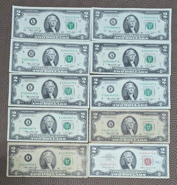 Verenigde Staten van Amerika. - 10 x 2 - Various Dates
