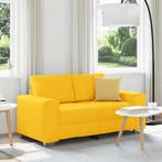 vidaXL Loveseat Sofa Lichtgeel 160x77x82 cm Corduroy Stof, Verzenden, Nieuw, Stof