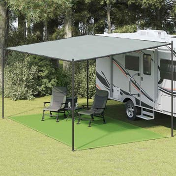 vidaXL Tenttapijt 300x500 cm HDPE lichtgroen, Verzenden, Nieuw