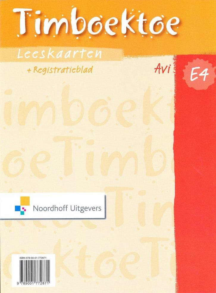 Timboektoe Leeskaarten set E4, Boeken, Schoolboeken, Verzenden