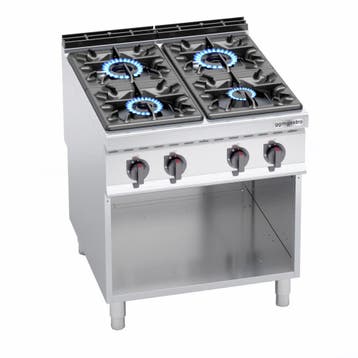 GGM Gastro | Gasfornuis - LORENZO 900 - 800x900mm - 34,5 kW, Verzenden