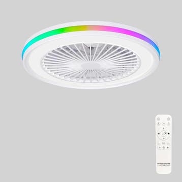 Design Plafondventilator 47cm | 24% Korting, Witgoed en Apparatuur, Ophalen of Verzenden, Ventilator met afstandsbediening, Zo goed als nieuw