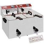 Elektrische Friteuse | 2x8 Liter | Met Aftapkranen | 7kW, Verzenden, Nieuw in verpakking
