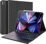 iPad Pro 12.9 Keyboard Case | Verlicht | Tweedekansje OP=OP, 13 inch of meer, Bescherming voor- en achterkant, Ophalen of Verzenden