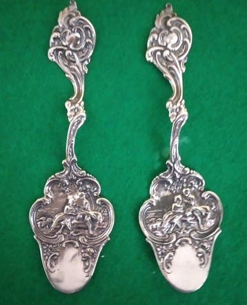 Lepel (2) - .800 zilver - Taartspatel