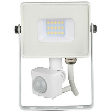 LED Bouwlamp 10 Watt met Sensor - LED Schijnwerper - Viron, Ophalen of Verzenden, Nieuw, Lamp met armatuur