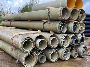 gebruikte en nieuwe pvc buis duiker buizen tyleen, Gebruikt, 6 meter of meer, 80 mm of meer, Overige materialen