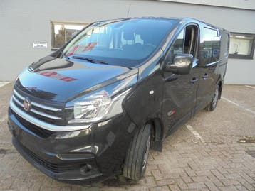 Fiat Talento 1.6 MJ L1H1 SX dubbel cabine export, Stof, Gebruikt, Zwart, Zwart