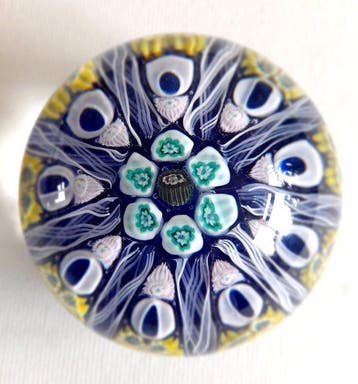Strathearn Glass Scotland - Presse-papier - 9 Spoke, Antiek en Kunst