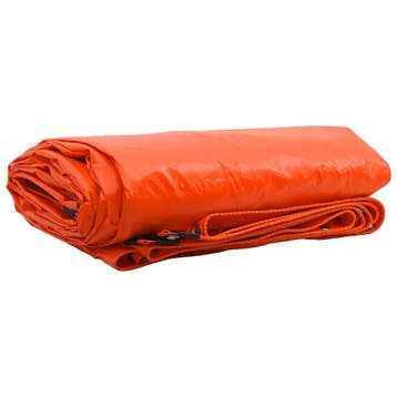 vidaXL Zeil 650g / m² Oranje 3,5 x 5 m Canvas met, Verzenden, Nieuw