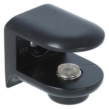 Plankdrager mini rond 21x26 mm zamak zwart, Huis en Inrichting, Woonaccessoires | Wandplanken en Boekenplanken, Verzenden, Nieuw