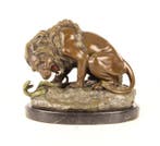 sculptuur, Beautiful Premium Bronze Sculpture of a Lion and