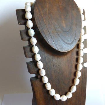 Prachtige halsketting van rivierparels - 45 cm- 70 g