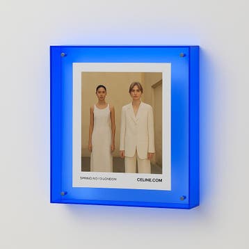 Acryl Fotolijst 25x25 cm – Blauw Design, Nieuw