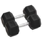 vidaXL Halters 2 st 20 kg totaal gietijzer, Verzenden, Nieuw
