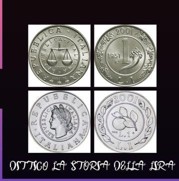 Italië. La Soria della Lira Emissione 2001 : 1 Lira 1946 and