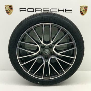 Porsche Cayenne (E3) ORIGINELE 21inch RS Spyder met banden, Ophalen, Gebruikt, Banden en Velgen, 21 inch