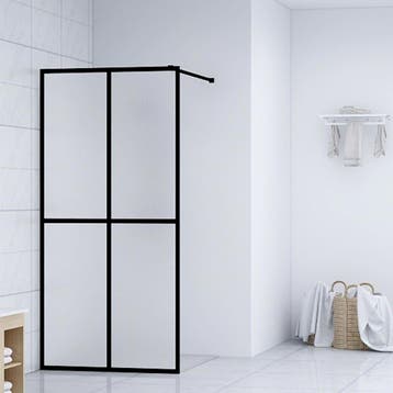 vidaXL Inloopdouchewand 100x195 cm mat gehard glas, Verzenden, Nieuw