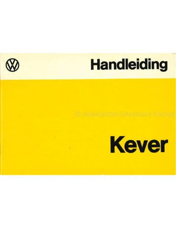 1975 VOLKSWAGEN KEVER 1200 INSTRUCTIEBOEK NEDERLANDS